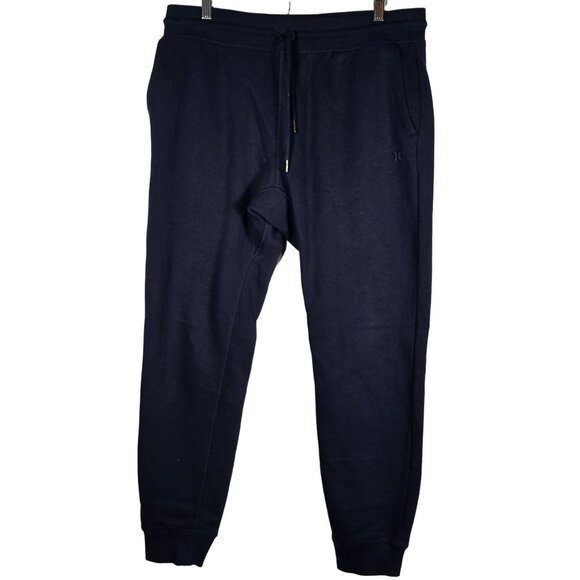 Hurley Jogger Sweatpants Large Men's Pockets Cotton‎ Blue - Picture 2 of 10
